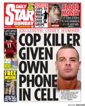 Daily Star Sunday (UK) Newspaper Front Page for 5 May 2019