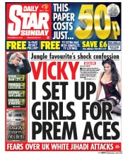Daily Star Sunday (UK) Newspaper Front Page for 6 December 2015