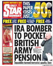 Daily Star Sunday (UK) Newspaper Front Page for 6 March 2016