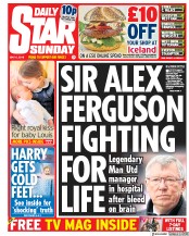 Daily Star Sunday (UK) Newspaper Front Page for 6 May 2018