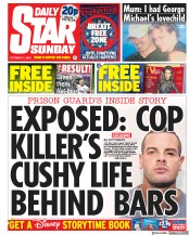 Daily Star Sunday (UK) Newspaper Front Page for 7 October 2018