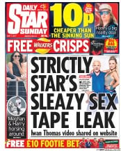 Daily Star Sunday (UK) Newspaper Front Page for 7 May 2017