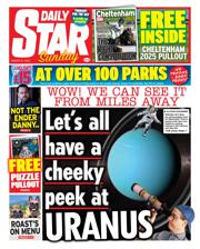 Daily Star Sunday front page for 9 March 2025