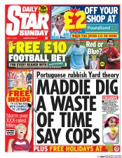 Daily Star Sunday (UK) Newspaper Front Page for 11 May 2014