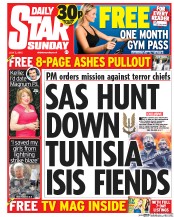 Daily Star Newspaper Front Page (UK) for 11 July 2015