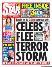 Daily Star Sunday (UK) Newspaper Front Page for 17 November 2013