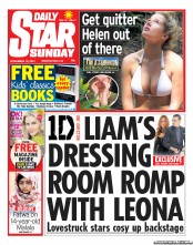 Daily Star Sunday (UK) Newspaper Front Page for 18 November 2012
