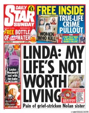 Daily Star Sunday Newspaper Front Page (UK) for 19 January 2014