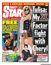 Daily Star Sunday Newspaper Front Page (UK) for 1 October 2011