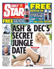 Daily Star Sunday (UK) Newspaper Front Page for 1 December 2012