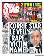 Daily Star Sunday Newspaper Front Page (UK) for 2 March 2013