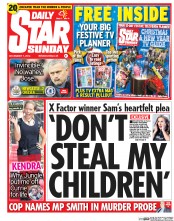 Daily Star Newspaper Front Page (UK) for 7 December 2014