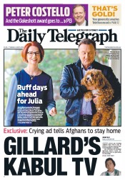 Daily Telegraph (Australia) Newspaper Front Page for 10 June 2013