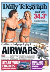 Daily Telegraph (Australia) Newspaper Front Page for 11 October 2013