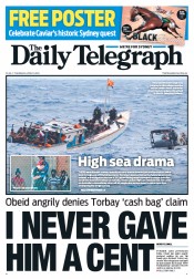 Daily Telegraph (Australia) Newspaper Front Page for 11 April 2013