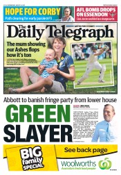 Daily Telegraph (Australia) Newspaper Front Page for 14 August 2013