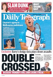 Daily Telegraph (Australia) Newspaper Front Page for 15 January 2014