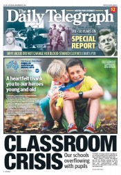 Daily Telegraph (Australia) Newspaper Front Page for 16 November 2013