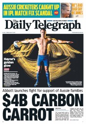 Daily Telegraph (Australia) Newspaper Front Page for 17 May 2013