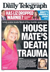 Daily Telegraph (Australia) Newspaper Front Page for 17 September 2013