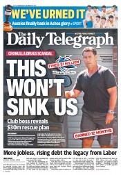 Daily Telegraph (Australia) Newspaper Front Page for 18 December 2013