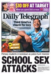 Daily Telegraph (Australia) Newspaper Front Page for 18 May 2013