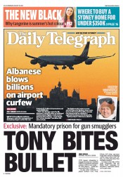 Daily Telegraph (Australia) Newspaper Front Page for 19 August 2013