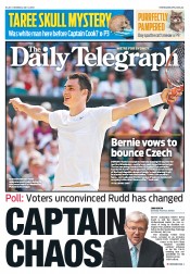 Daily Telegraph (Australia) Newspaper Front Page for 1 July 2013