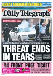 Daily Telegraph (Australia) Newspaper Front Page for 21 December 2013