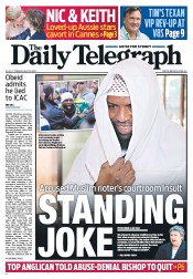 Daily Telegraph (Australia) Newspaper Front Page for 21 May 2013