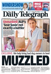 Daily Telegraph (Australia) Newspaper Front Page for 21 August 2013