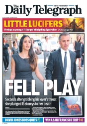 Daily Telegraph (Australia) Newspaper Front Page for 22 October 2013