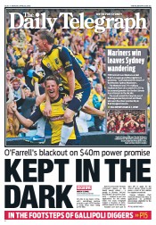 Daily Telegraph (Australia) Newspaper Front Page for 22 April 2013