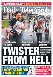 Daily Telegraph (Australia) Newspaper Front Page for 22 May 2013