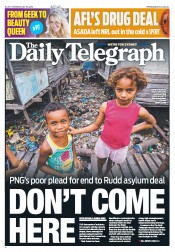 Daily Telegraph (Australia) Newspaper Front Page for 22 July 2013
