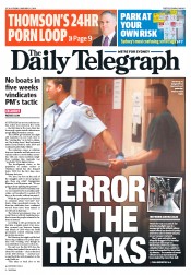 Daily Telegraph (Australia) Newspaper Front Page for 24 January 2014