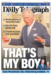 Daily Telegraph (Australia) Newspaper Front Page for 24 July 2013