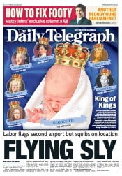 Daily Telegraph (Australia) Newspaper Front Page for 26 July 2013