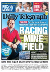 Daily Telegraph (Australia) Newspaper Front Page for 27 April 2013