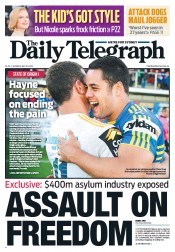Daily Telegraph (Australia) Newspaper Front Page for 27 May 2013