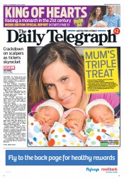 Daily Telegraph (Australia) Newspaper Front Page for 27 July 2013