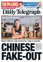 Daily Telegraph (Australia) Newspaper Front Page for 27 August 2013