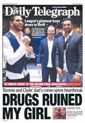 Daily Telegraph (Australia) Newspaper Front Page for 27 September 2013
