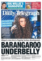 Daily Telegraph (Australia) Newspaper Front Page for 28 January 2014