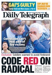 Daily Telegraph (Australia) Newspaper Front Page for 28 May 2013