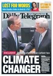 Daily Telegraph (Australia) Newspaper Front Page for 28 June 2013