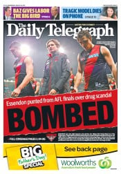 Daily Telegraph (Australia) Newspaper Front Page for 28 August 2013