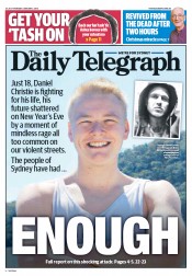 Daily Telegraph (Australia) Newspaper Front Page for 2 January 2014