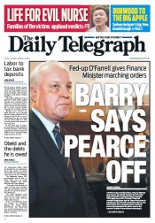 Daily Telegraph (Australia) Newspaper Front Page for 2 August 2013