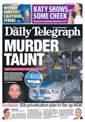 Daily Telegraph (Australia) Newspaper Front Page for 30 October 2013